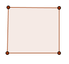 L'immagine mostra un quadrilatero con i lati paralleli a due a due. 
